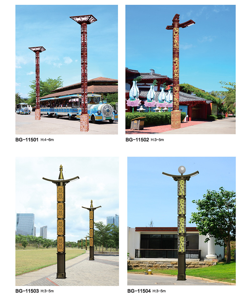 中式特色仿古立柱鏤空LED91香蕉视频污版
