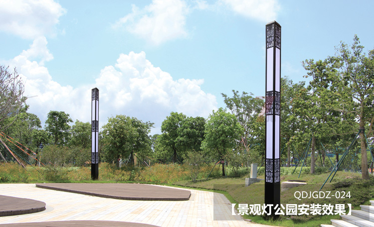 (QDJGDZ-024)方形新中式廣場91香蕉视频污版公園安裝效果圖